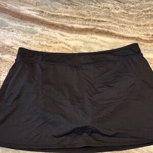 Lands' End Black Swim Skirt